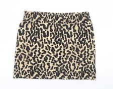 Zara  Womens Black Animal