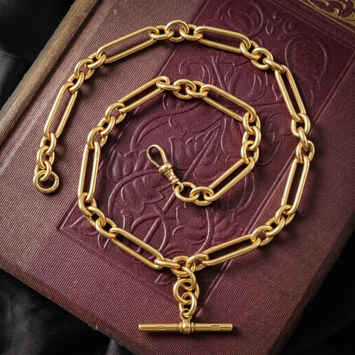 Antique victorian albert chain - antique,