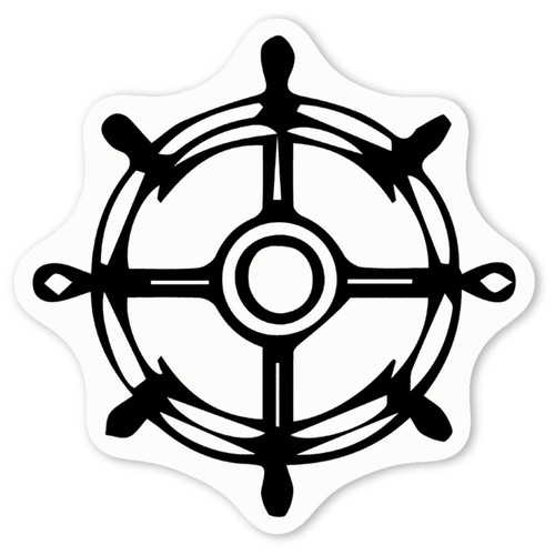 Ship helm decal stickers - 'ship,