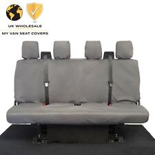 FORD TRANSIT VAN MK8 REAR SEAT COVERS (INC TIPPER) (2024 ON) GREY 180