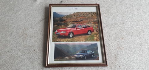 Old framed picture ford - old,