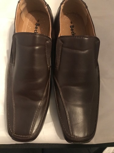 Mens leather slip shoes - on, by