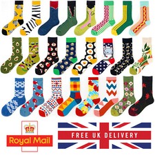 Unisex Funny rude novelty rainbow socks birthday gift cotton blend Uk delivery