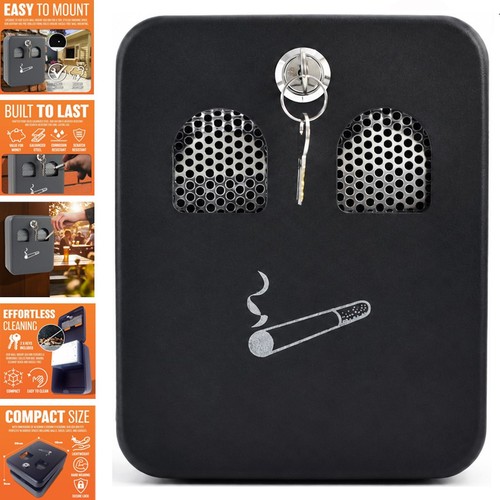 Wall mounted outdoor ashtray - wall,
