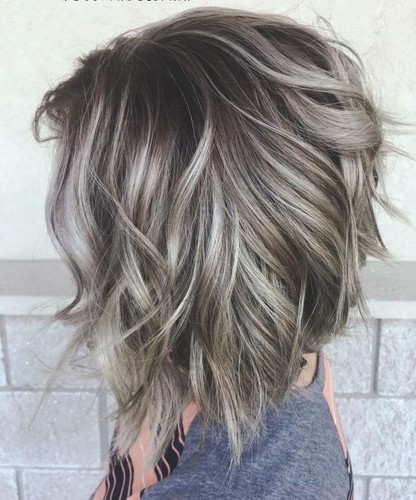 Short ash gray dirty - dirty, blonde