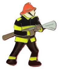 Fireman pin badge firefighter - badge,
