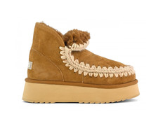 MOU Mini Eskimo Platform Bread Comfort Boots Warm Boots Cognac Shoes COG