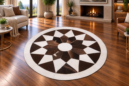 Cowhide patchwork rug - cowhide,