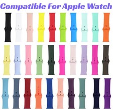 Replacement Silicone Band For Apple Watch 10 9 8 7 6 5   38-40-41-42-44-45-46-49