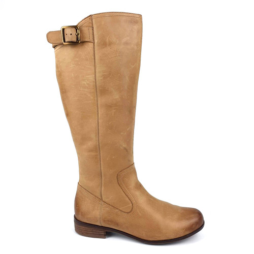 Clarks knee boots brown - clarks,