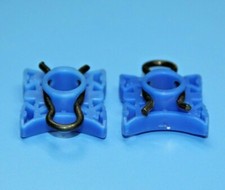 ROVER CAR DOOR WINDOW REGULATOR SLIDING PIVOT GUIDE RETAINER CLIPS BLUE