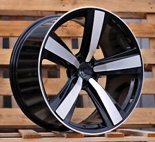 4X 21" 5 spoke wheels black