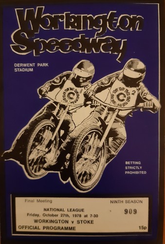 Workington stoke speedway - vs,