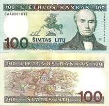 Lithuania 100 litų 1994 P-50b