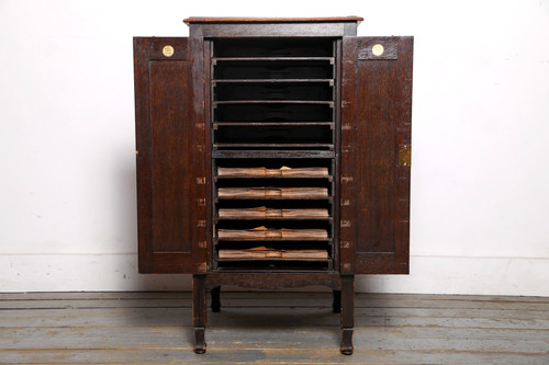 Antique oak gramophone record - antique,