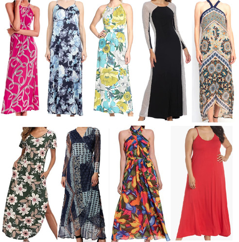 Maxi dresses bulk resale - 14,