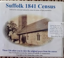 Suffolk 1841 Census 9 CD ROM