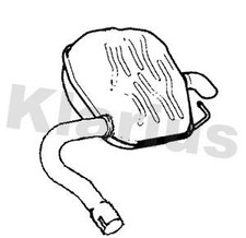 Exhaust Tail Pipe With Back Box (RH) for Ford S-Max 2.2 TDCi 175 Q4WA 2008-2012