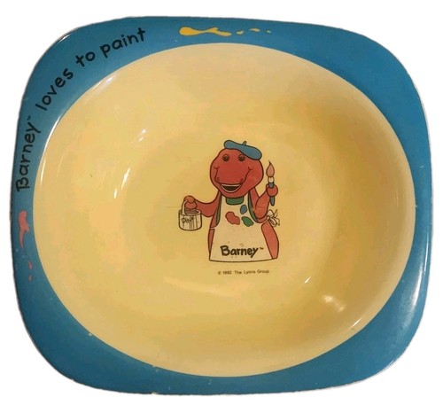 Barney plastic melamine bowl - plastic,