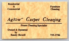 Vintage Business Card Aglow