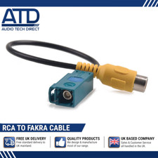 FAKRA RCA Adaptor For Ford Blaupunkt NX Mercedes Comand NTG4 Camera Input Cable