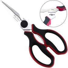 Kitchen Scissors for Meat Fish Plants | Serrated Detachable Shears & Nut Cracker