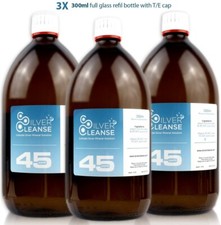 SilverCleanse Colloidal Silver Triple Pack 45ppm (3x 300ml Glass Bottles)
