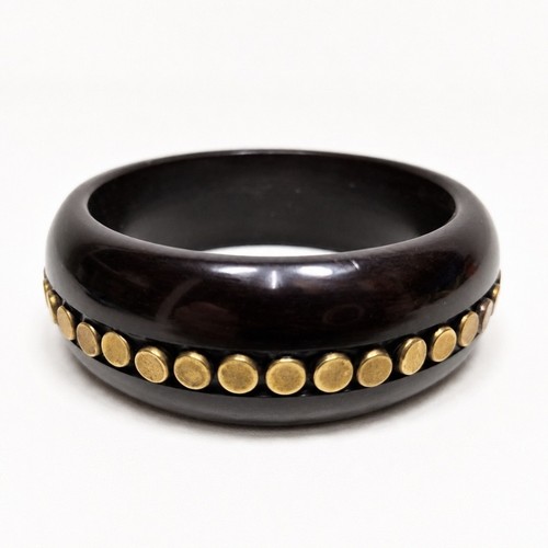 Vintage bakelite bangle - vintage, brass