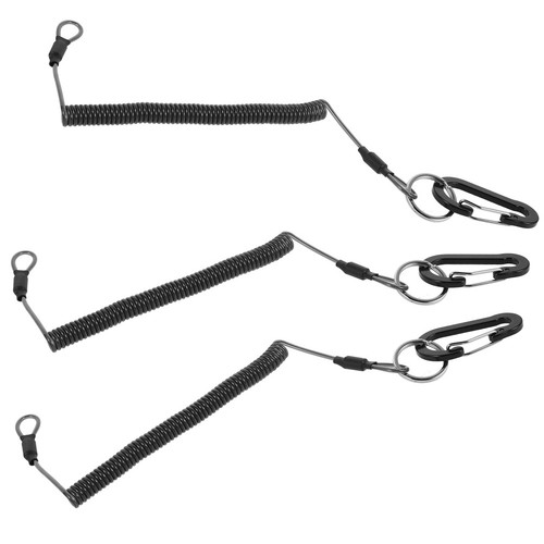 Retractable coiled lanyard for - retractable,