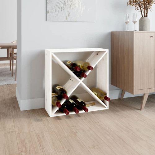 Wine cabinet white - cabinet, solid