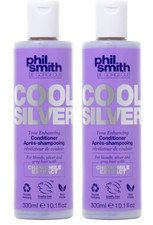 2x Phil Smith Cool Silver Tone Enhancing Conditioner 300ml, for blonde, silver