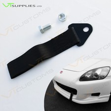 Black Racing Tow Strap For Universal Track Car Motorsport Kit JDM Drift 
