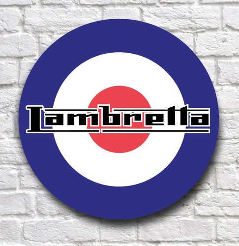 Lambretta wall plaque sign - wall, mod