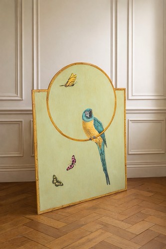 Vintage decoupage painted - decoupage,