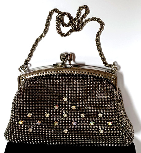Vtg small black silver - black, &