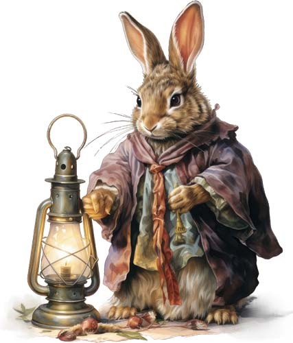 Colourful peter rabbit wall - colourful,
