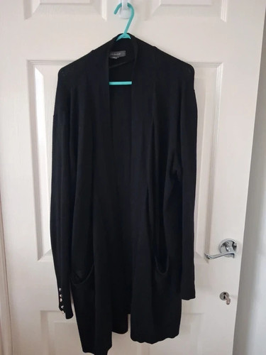 Black long open - long, front