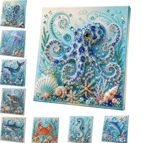 Ocean theme pearl art - ocean, diy