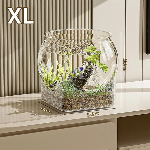 Clear round fish bowl - round,