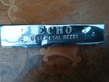 Hohner the Echo Harp Harmonica Key C Vintage Metal Reeds Bell