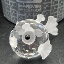 Swarovski Large Blowfish Pre 1988 Crystal Retired Boxed Figurine 010013 7644 041