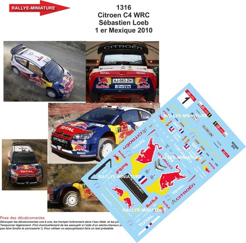 Decals ref 1316 citroen - 1/24,