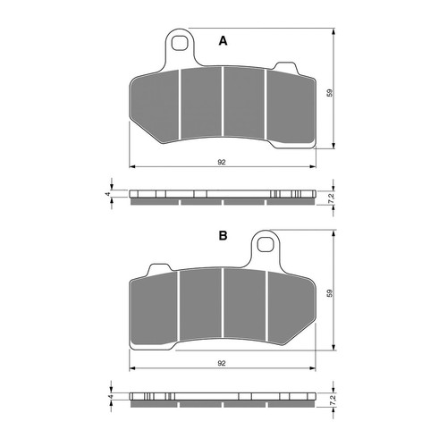 Brake pads for harley - pads, dyna