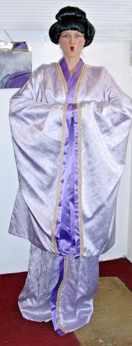 Japanese geisha kimono robe - kimono,