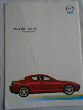 Mazda RX8 Accessories brochure Oct 2003