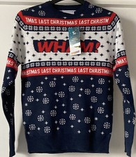 TU WHAM CHRISTMAS NAVY JUMPER