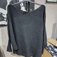 New Shein 2xl Ladies Black Angel Sleeve Bat Wing Jumper