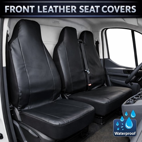 Van seat covers - black, leather