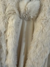 Cream Coloured Shawl with Fur