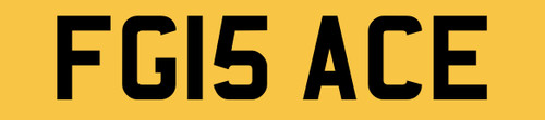 Number plate private - fg,